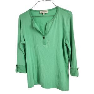 Jones New York 3/4 Sleeve Top Womens Size Medium M